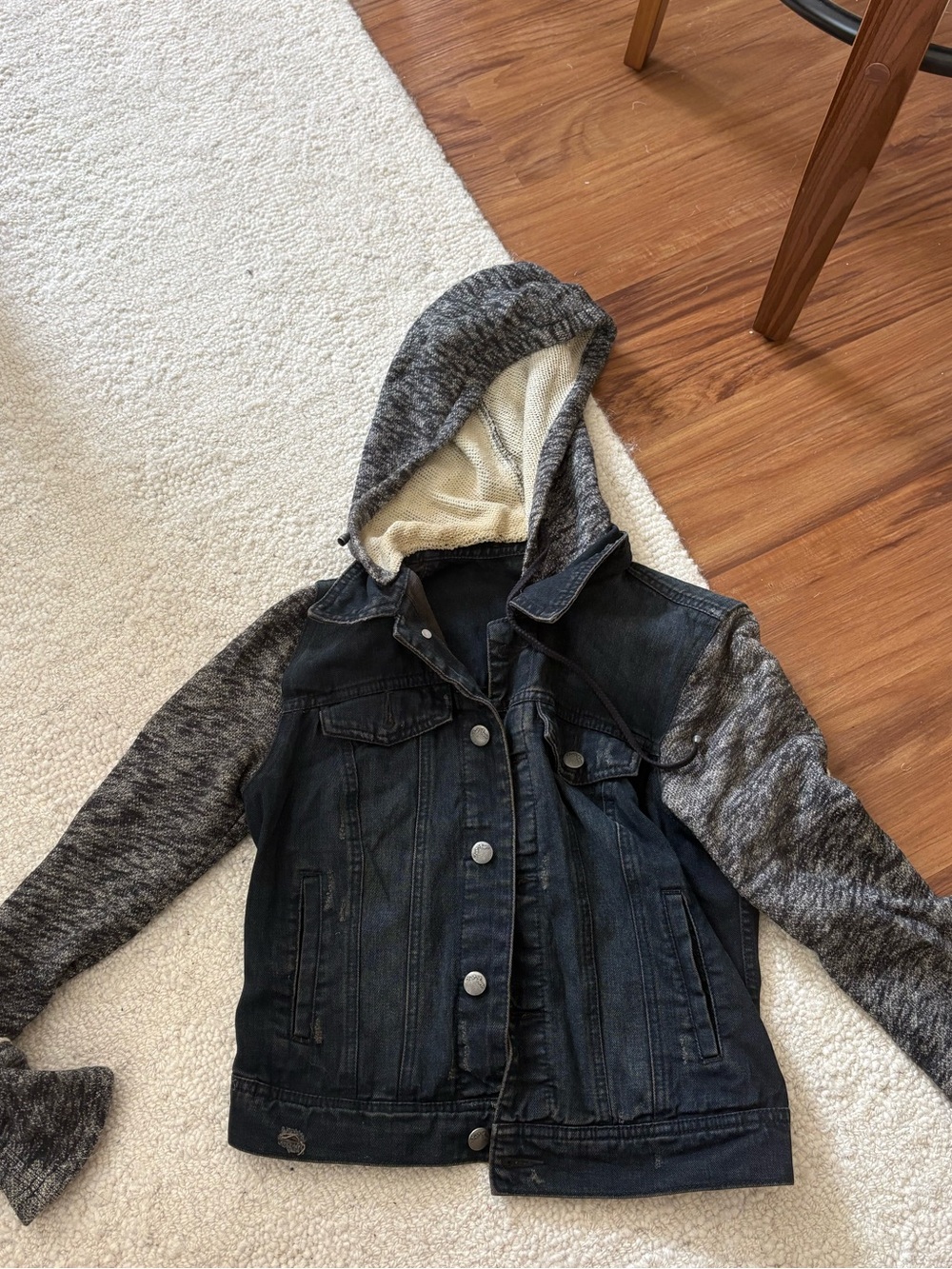 Free people bomber hooded jacket